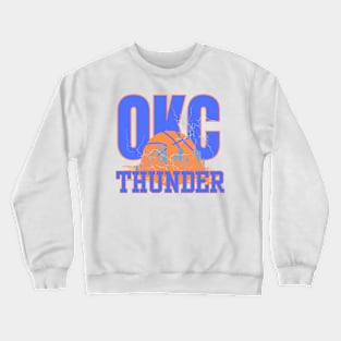 okc thunder basketball Crewneck Sweatshirt